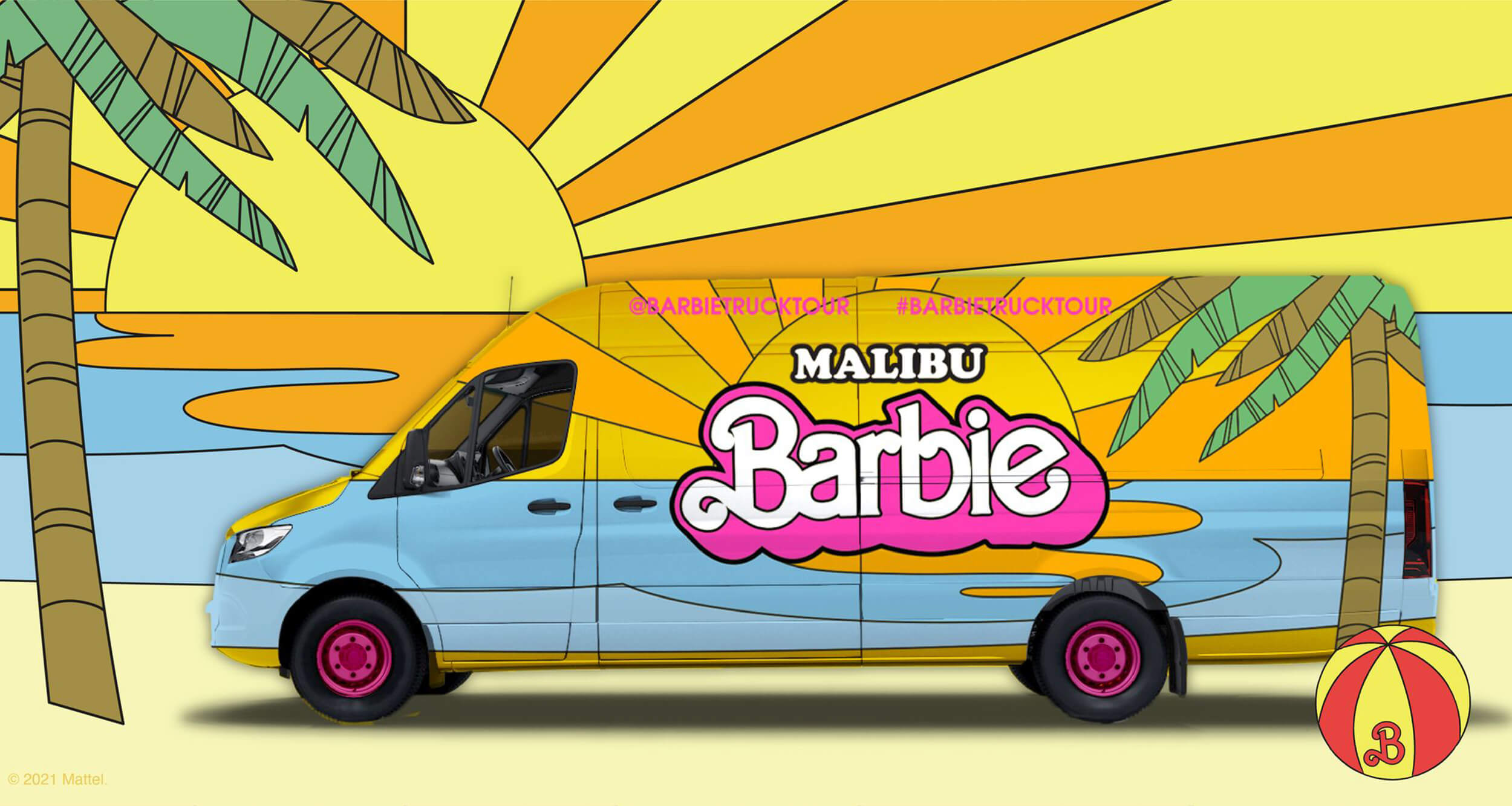 Barbie Truck Malibu Tour Barbie Truck Malibu Tour