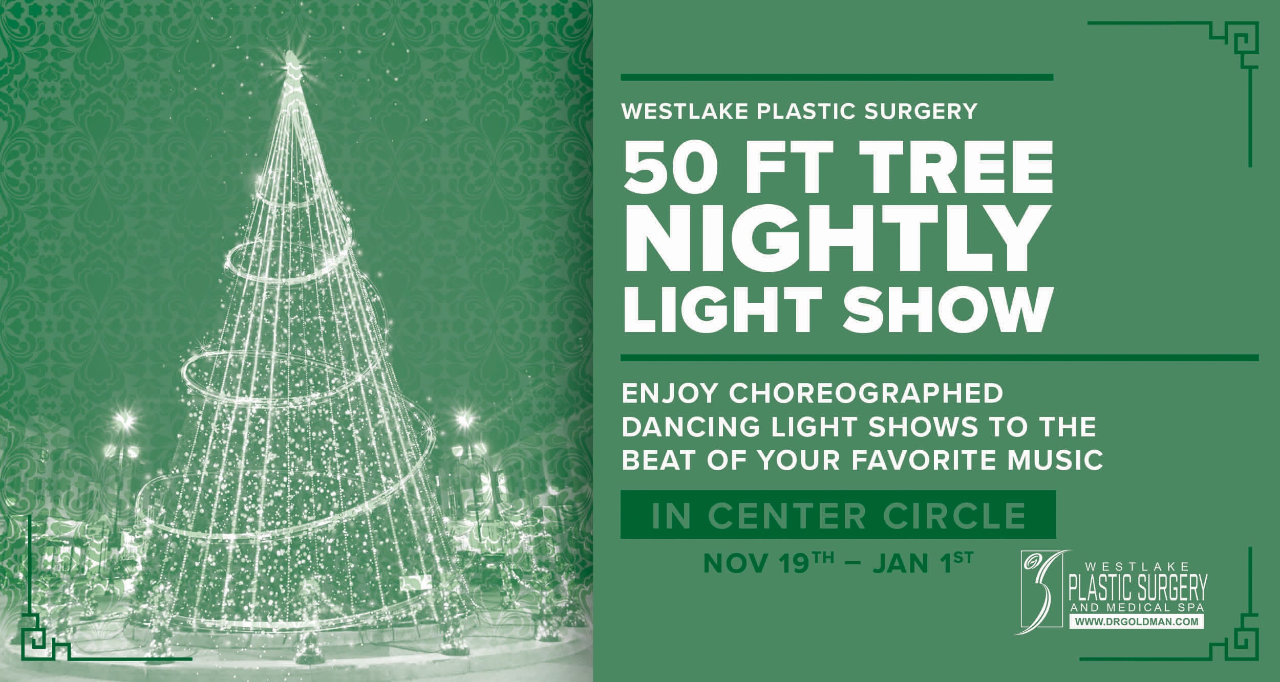 50ft Tree Nightly Light Show 50ft Tree Nightly Light Show